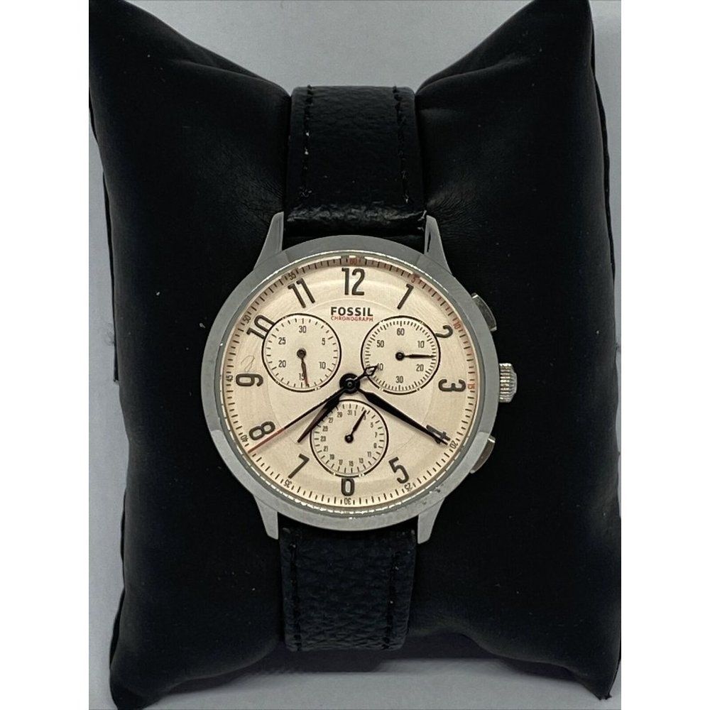 Fossil Abilene CH3088 Women's Black Leather Analog